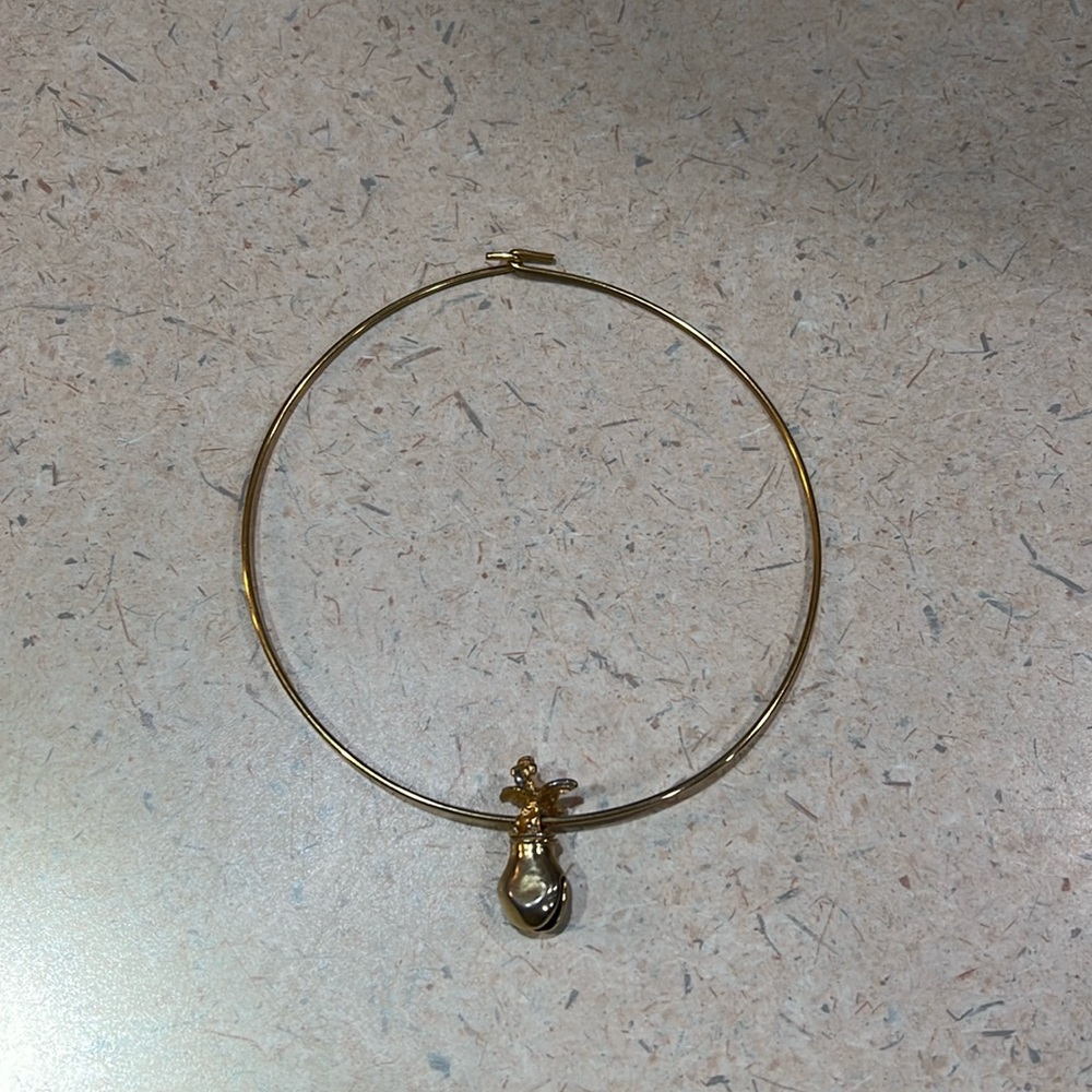 Vintage choker necklace with bird bell